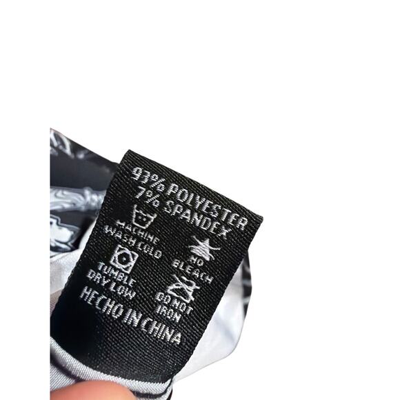 Dixxon Big Men's The Darkest Flannel Button Up Party Shirt Black & White Size 4X - Picture 7 of 8